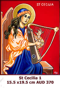 St Cecilia, Patron Saint of Music