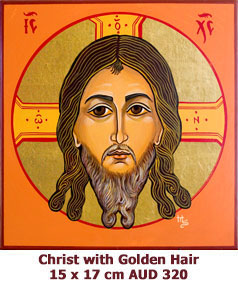 Christ with Golden Hair, Veronica, Not with Hand made Icon